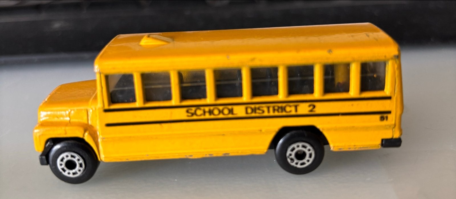 Matchbox School Bus District 2 (1985), Ophalen, Gebruikt