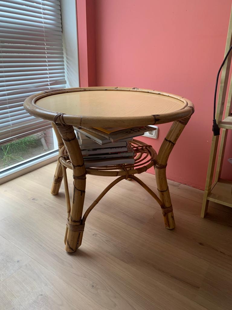 Tafel rotan hout, Ophalen, Rechthoekig, 60 cm of meer