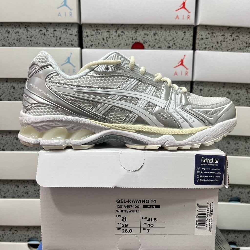 ASICS Kayano 14 Wit | 1-2 Werkdagen Leverbaar | Maat 42, Wit, Nieuw, Ophalen of Verzenden, Sneakers of Gympen