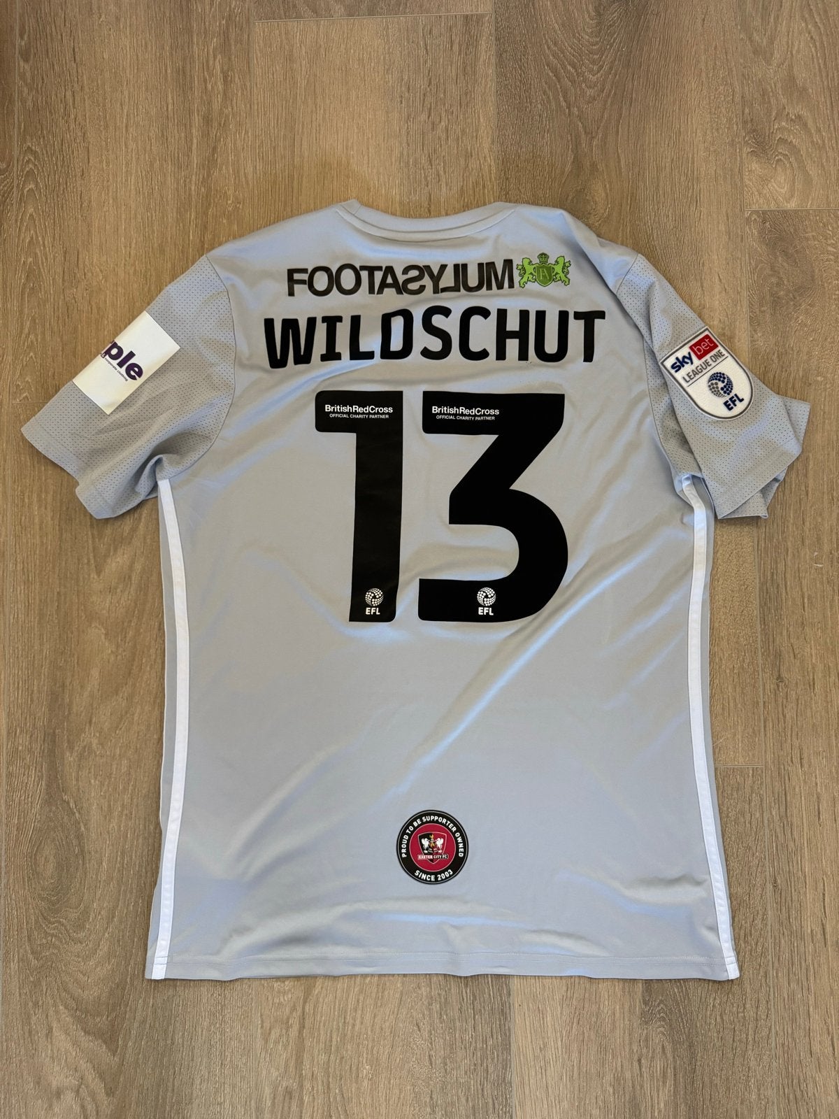 Exeter City FC shirt Wildschut, Kleding | Heren, Overige maten, Ophalen of Verzenden, Zo goed als nieuw, Voetbal