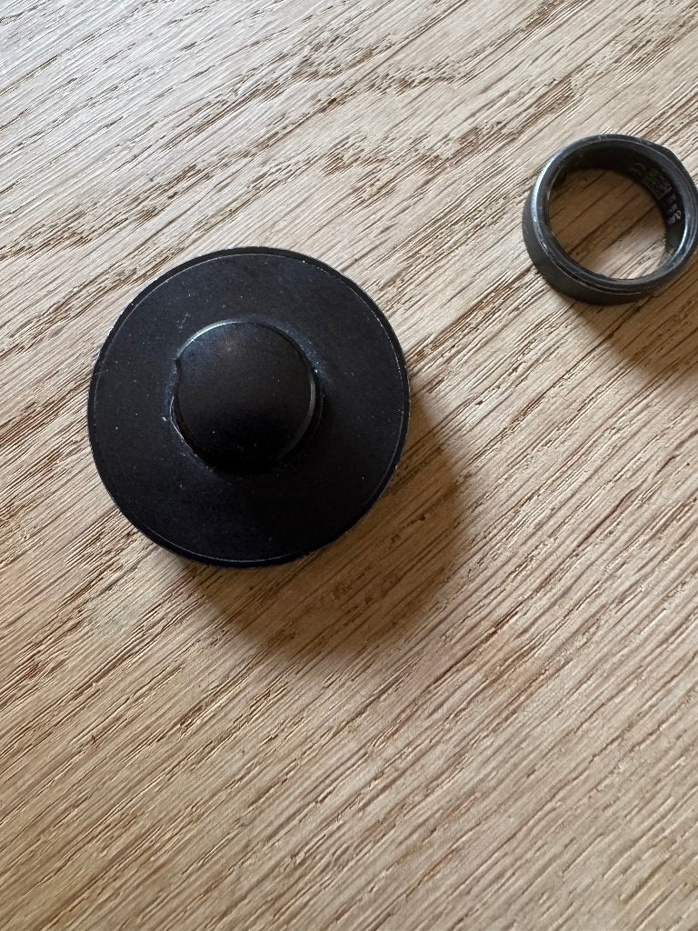 oura ring maat 9, mat zwart, Gebruikt, Oura, Zwart, IOS