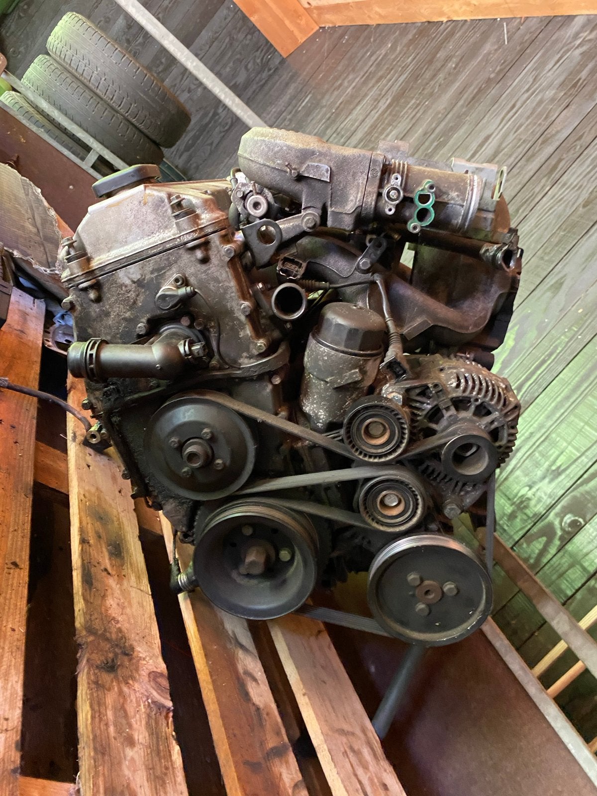 BMW M43b19 Motor 2 ton gelopen, Ophalen, Gebruikt, BMW