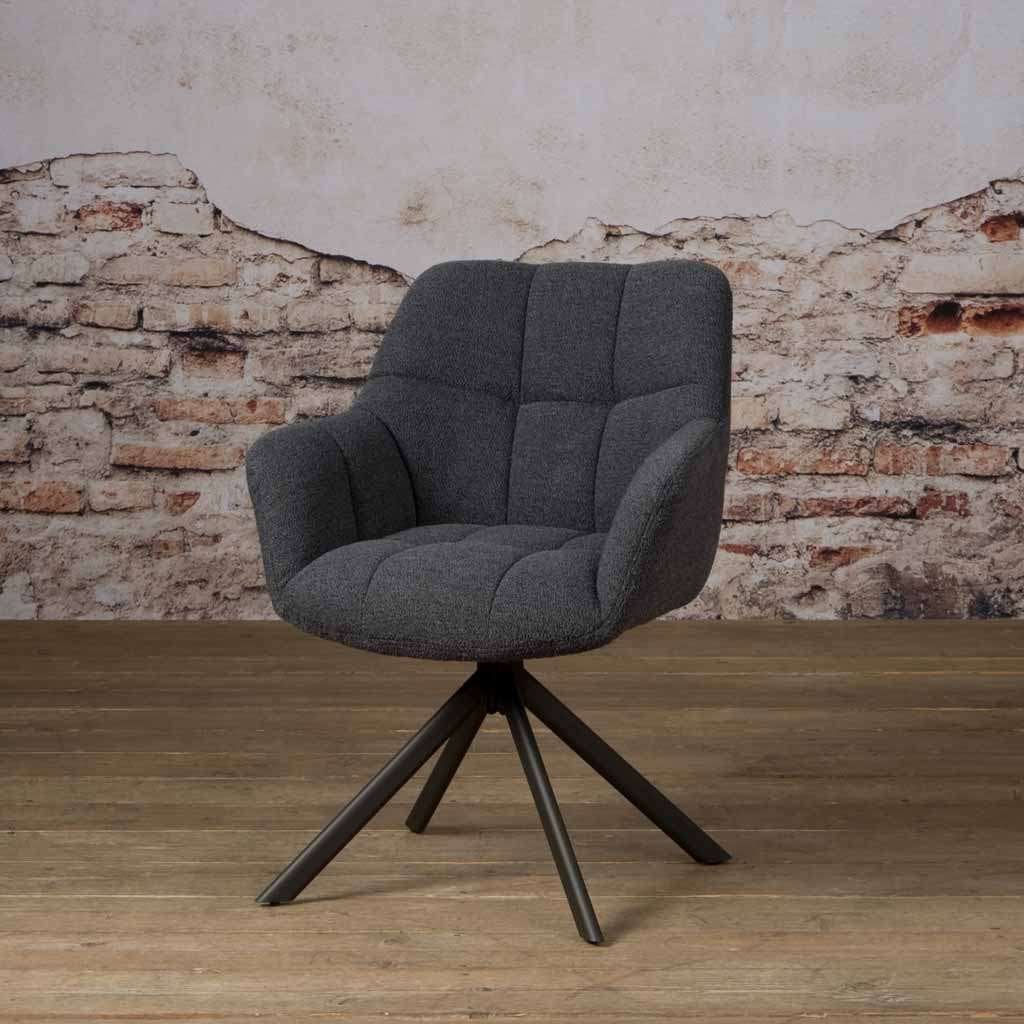 *ACTIE* Mooie Draaibare Eetkamerstoel Alba Div Kleuren (5), Overige kleuren, Nieuw, Ophalen of Verzenden, Draaibare eetkamerstoelen stoelen stof alpine gratis bezorging