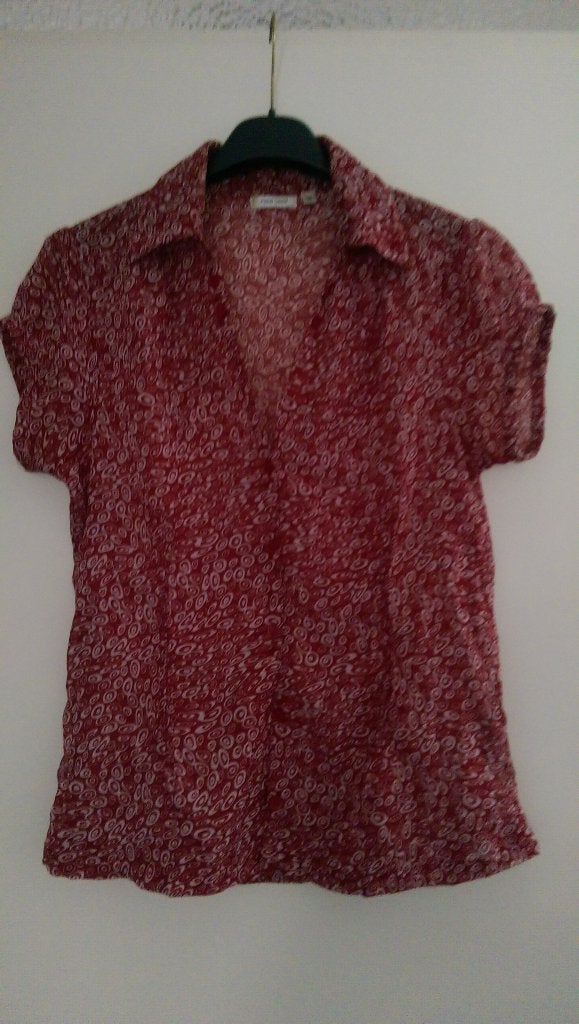 Damesblouse, Ophalen of Verzenden, Zo goed als nieuw, Maat 38/40 (M), Rood