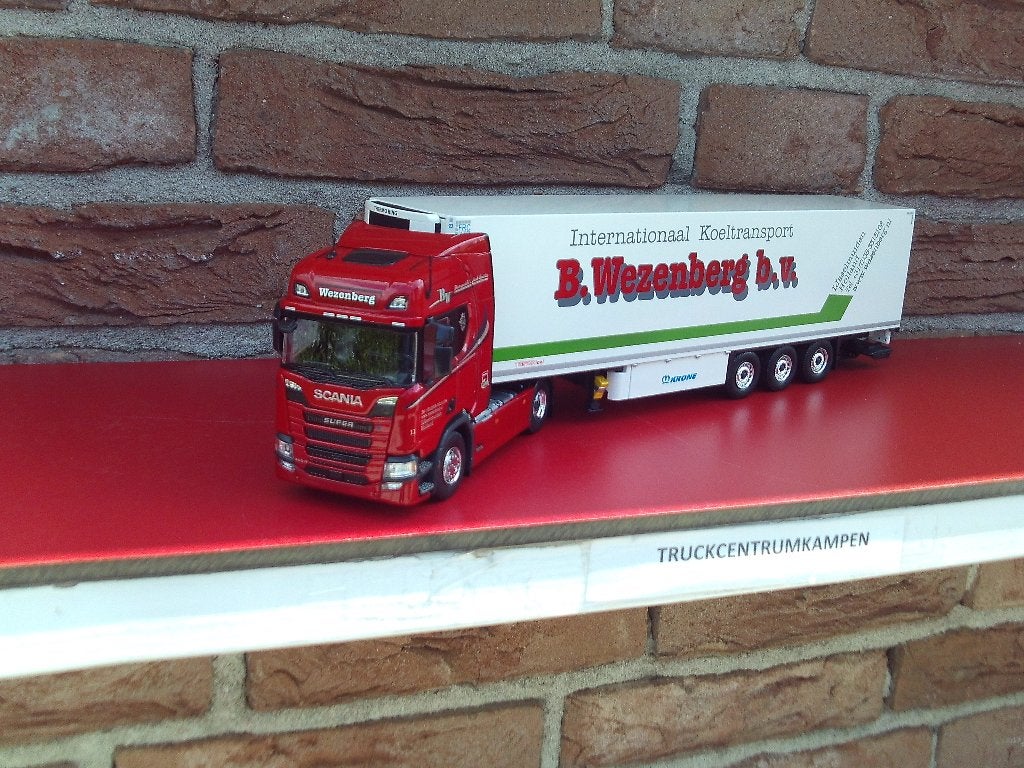 Tekno  Scania  Super  Highline  van  Wezenberg., Hobby en Vrije tijd, Modelauto's | 1:50, Ophalen of Verzenden, Nieuw, Bus of Vrachtwagen