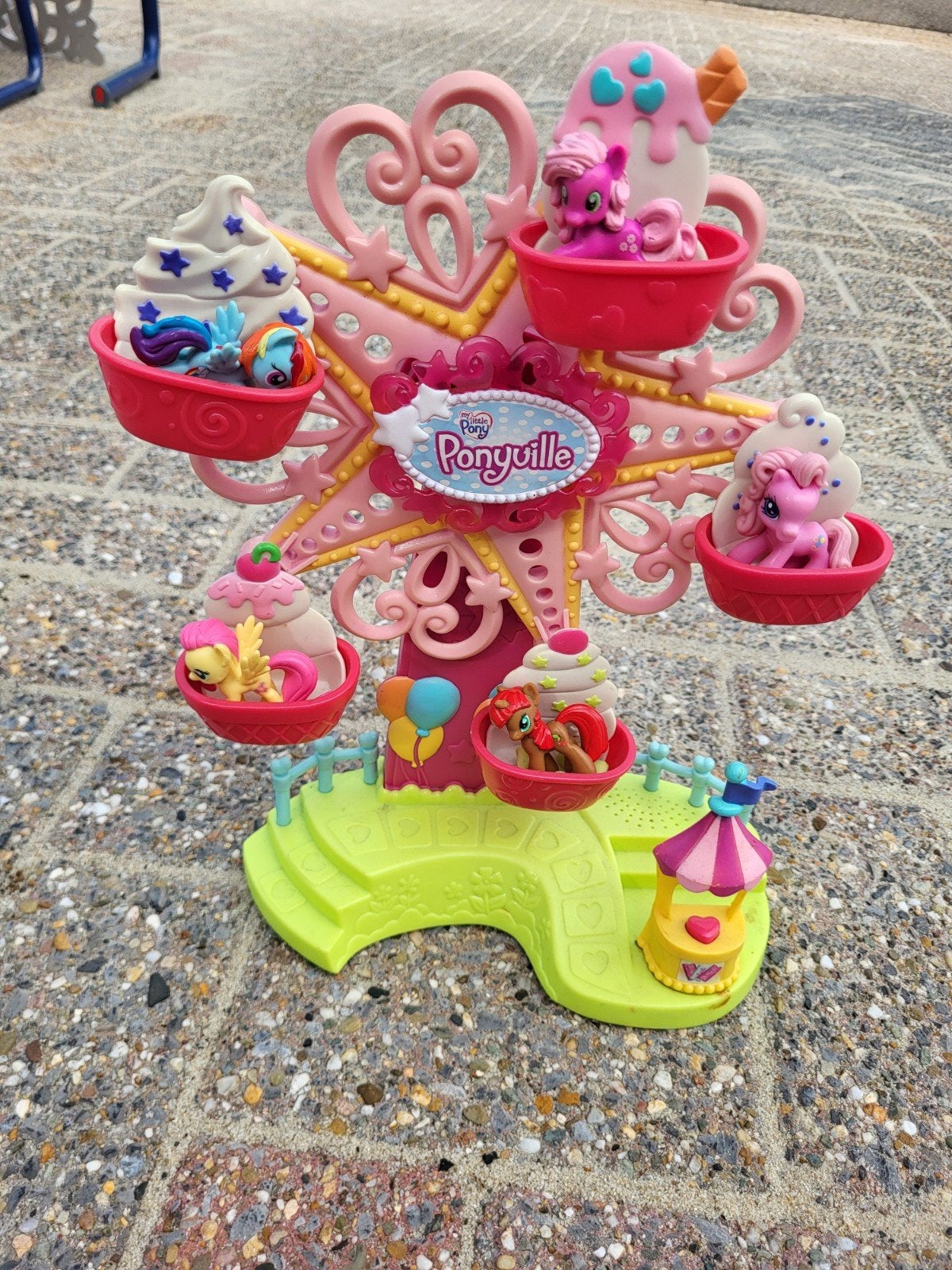 My Little Ponyville Reuzenrad met 5 pony's, Kinderen en Baby's, Ophalen, Gebruikt, Meisje