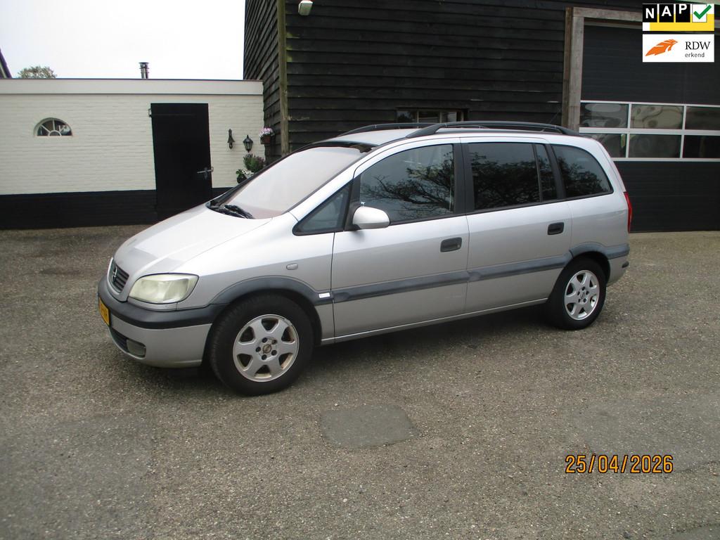 Opel Zafira 1.8-16V 7 Persoons. UNIEK: van 1e. EIG., Auto's, Gebruikt, Zwart, 4 cilinders, Origineel Nederlands