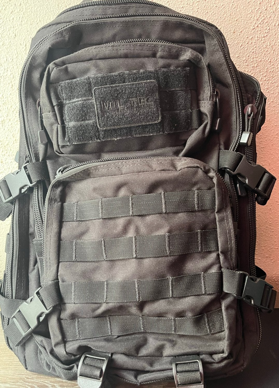 Tactische Rugzak Zwart 36 L (Mil-Tec), Gebruikt, 25 tot 40 cm, Trekking, Ophalen