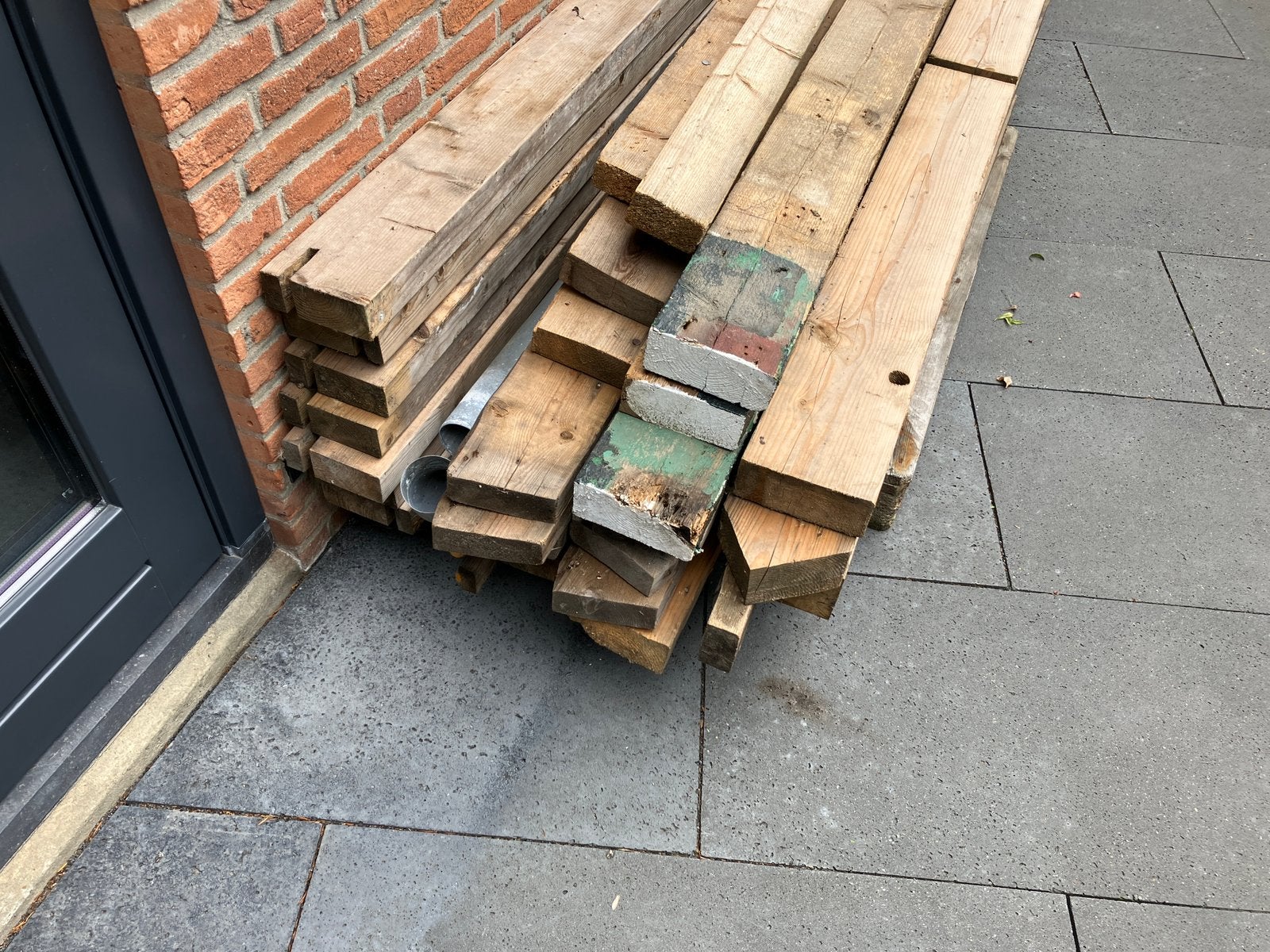 Balken in diverse lengtes, Tuin en Terras, Palen, Balken en Planken, Ophalen, Gebruikt, 250 cm of meer, Balken