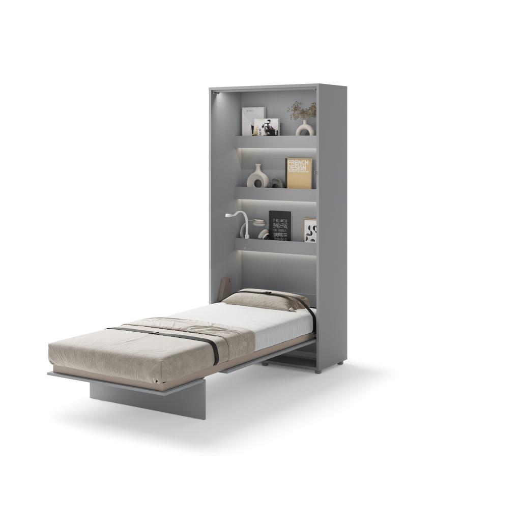 Concept opklapbed verticaal - 90x200 - Grijs, Niet ingevuld, Niet ingevuld, Niet ingevuld