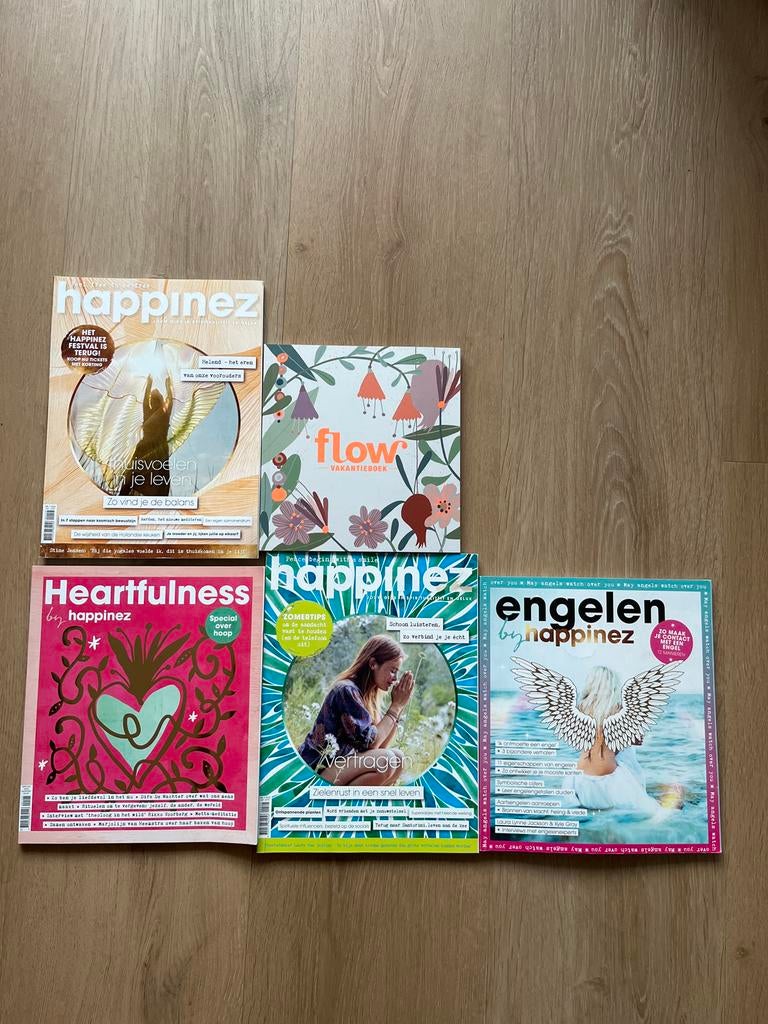 Happinez & Flow Tijdschriften Collectie (5 stuks), Ophalen, Zo goed als nieuw, Lichaam en Geest