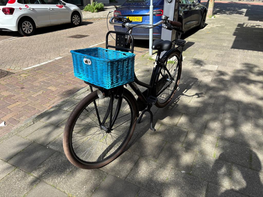 Crown city bike for lady with basket and all the accessories, (Extra) lage instap, Velgrem, Zo goed als nieuw, 50 tot 53 cm
