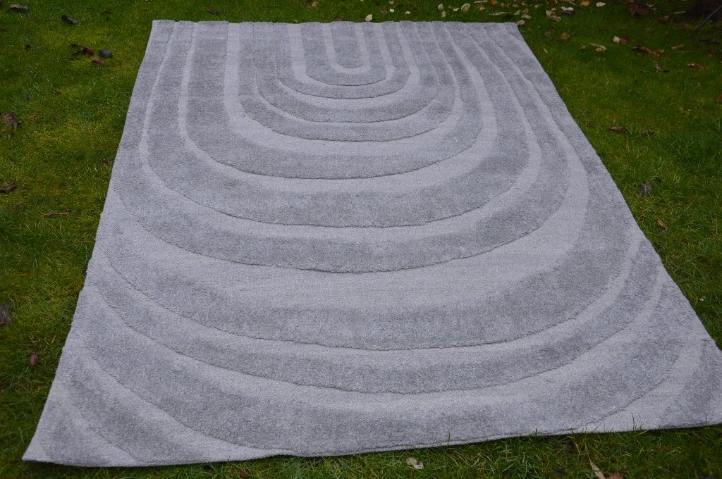Nieuw! vloerkleed Japandi stijl, grijs , 230 cm Merk By Boo, Huis en Inrichting, Stoffering | Tapijten en Kleden, Japandi, 150 tot 200 cm