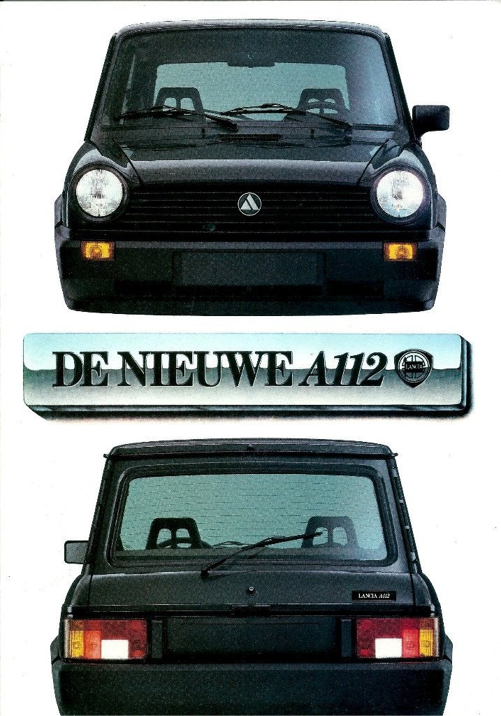 Folder Lancia A112 1984, Ophalen of Verzenden, Gelezen, Overige merken
