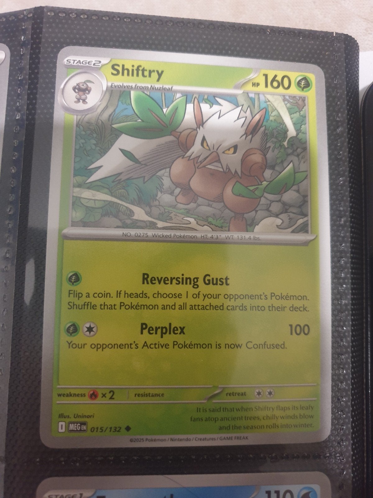 Engelse Pokémon kaart Shiftry - Mega, Ophalen of Verzenden, Gebruikt, Losse kaart