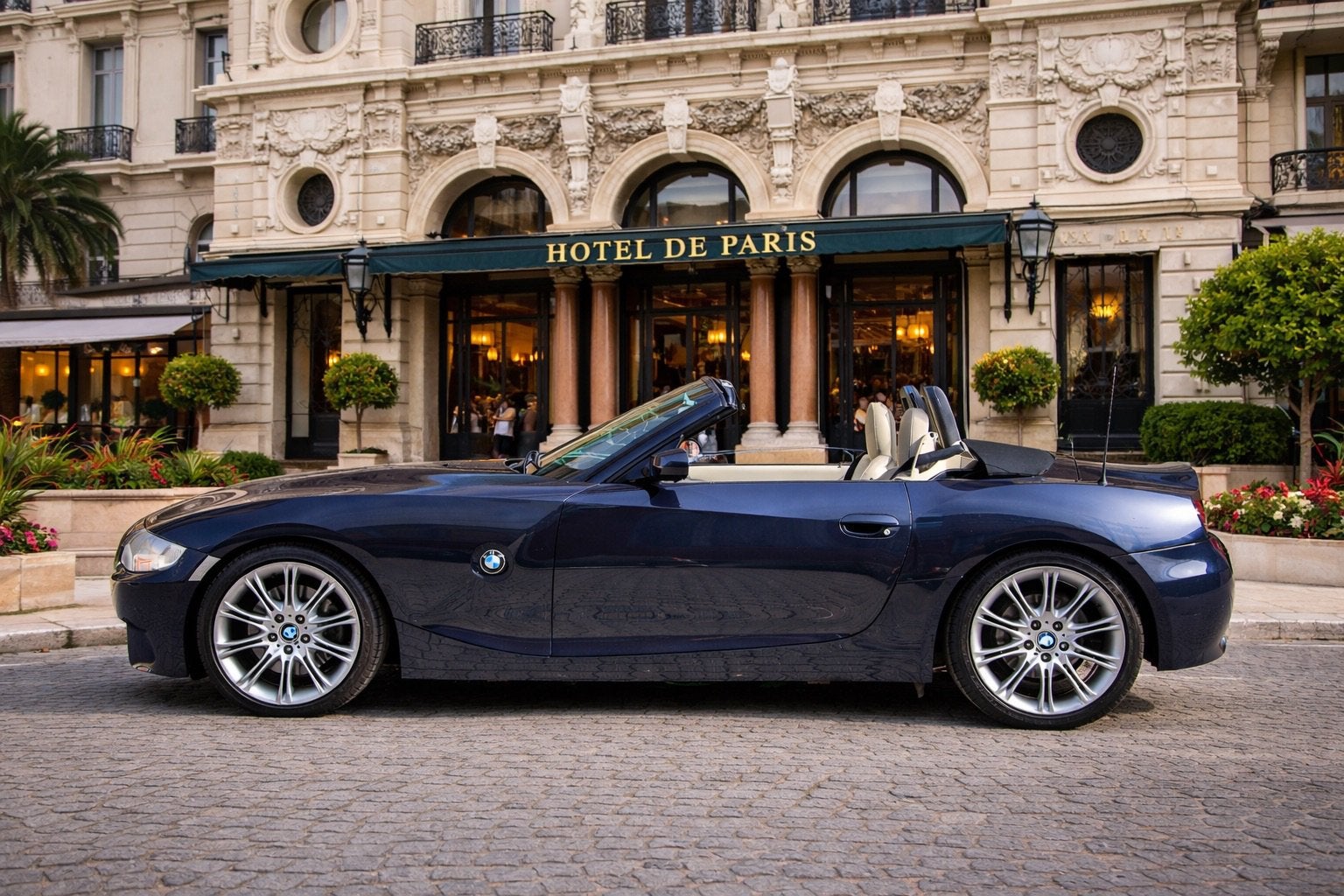 BMW Z4 3.0 SI, M-sport, 83500 km, Monaco blauw, top staat, Auto's, BMW, Automaat, Achterwielaandrijving, Cabriolet, Blauw