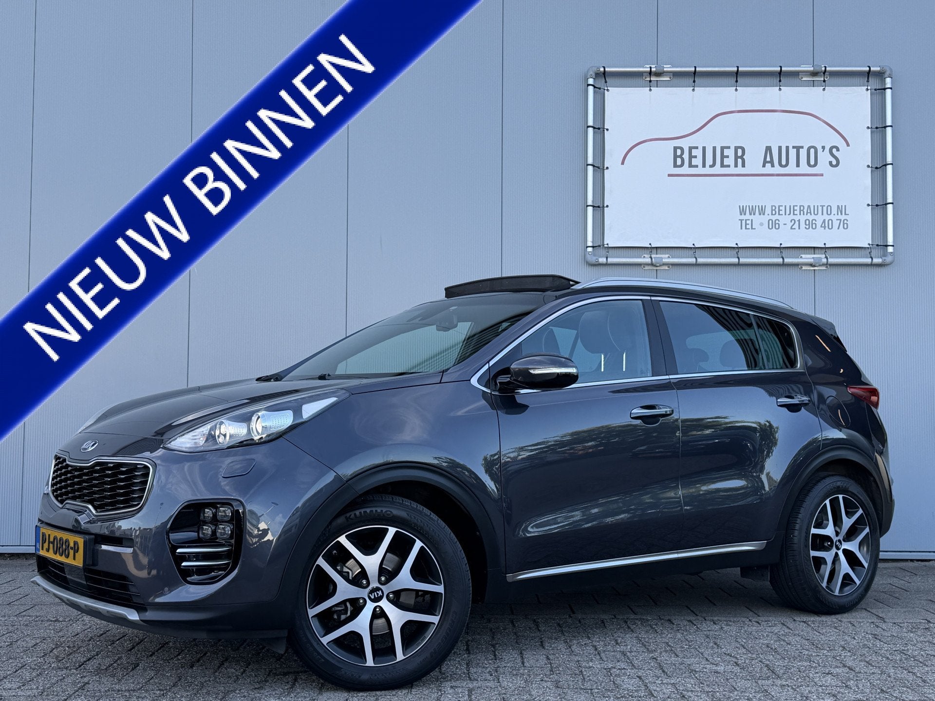 Kia Sportage 1.6 T-GDI GT-Line PlusLine Schuifdak/1900 kg tr, Voorwielaandrijving, Gebruikt, 4 cilinders, Handgeschakeld