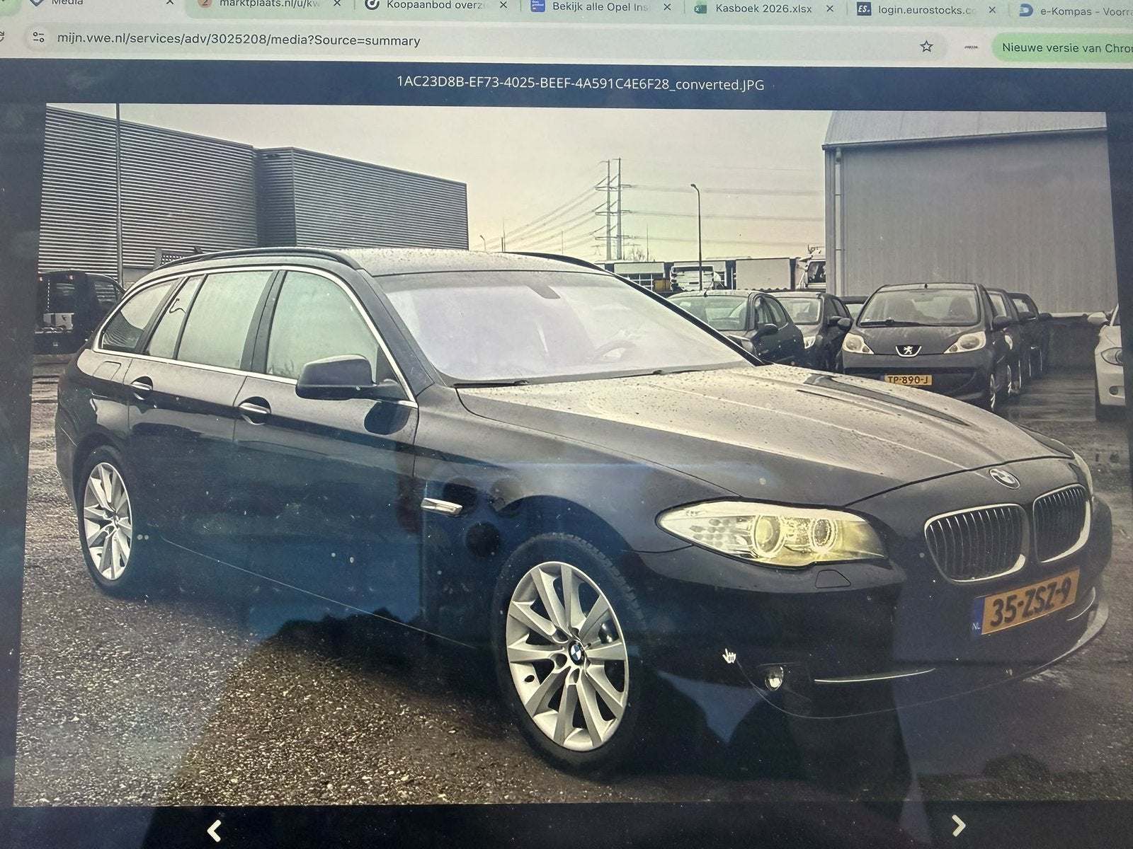 BMW 5-Serie 528I 180KW X-drive 2013 BROKEN ENGINE, Automaat, 1780 kg, Beige, 4 cilinders