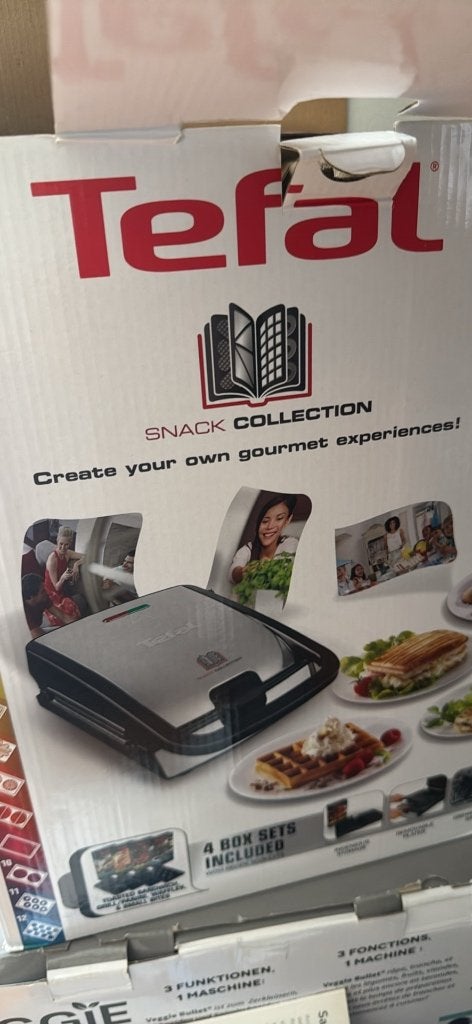Tefal Snack Collection + 4 Plate Sets, Ophalen, Gebruikt