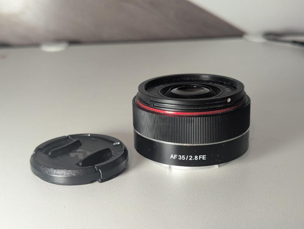Samyang 35mm f2.8 sony FE, Ophalen of Verzenden, Gebruikt, Standaardlens