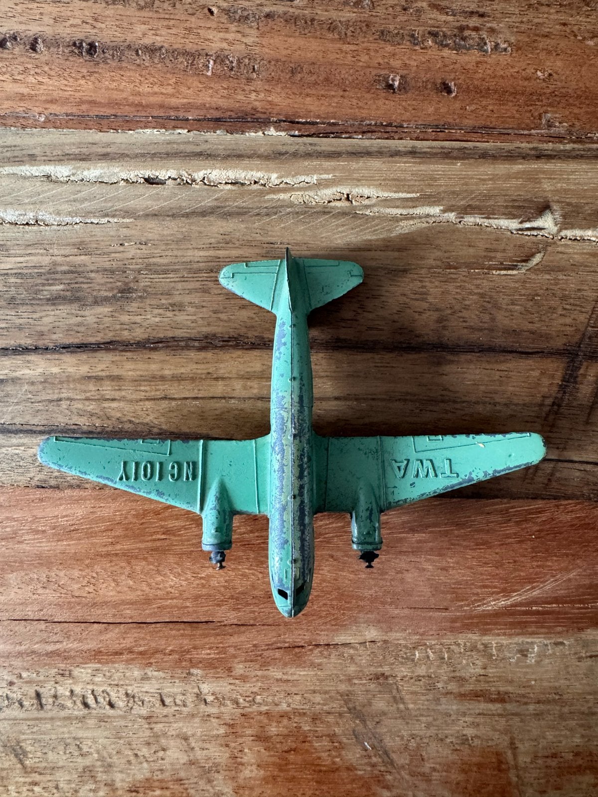 Vintage Tootsietoy TWA Vliegtuig - Made in USA, Antiek en Kunst, Ophalen of Verzenden