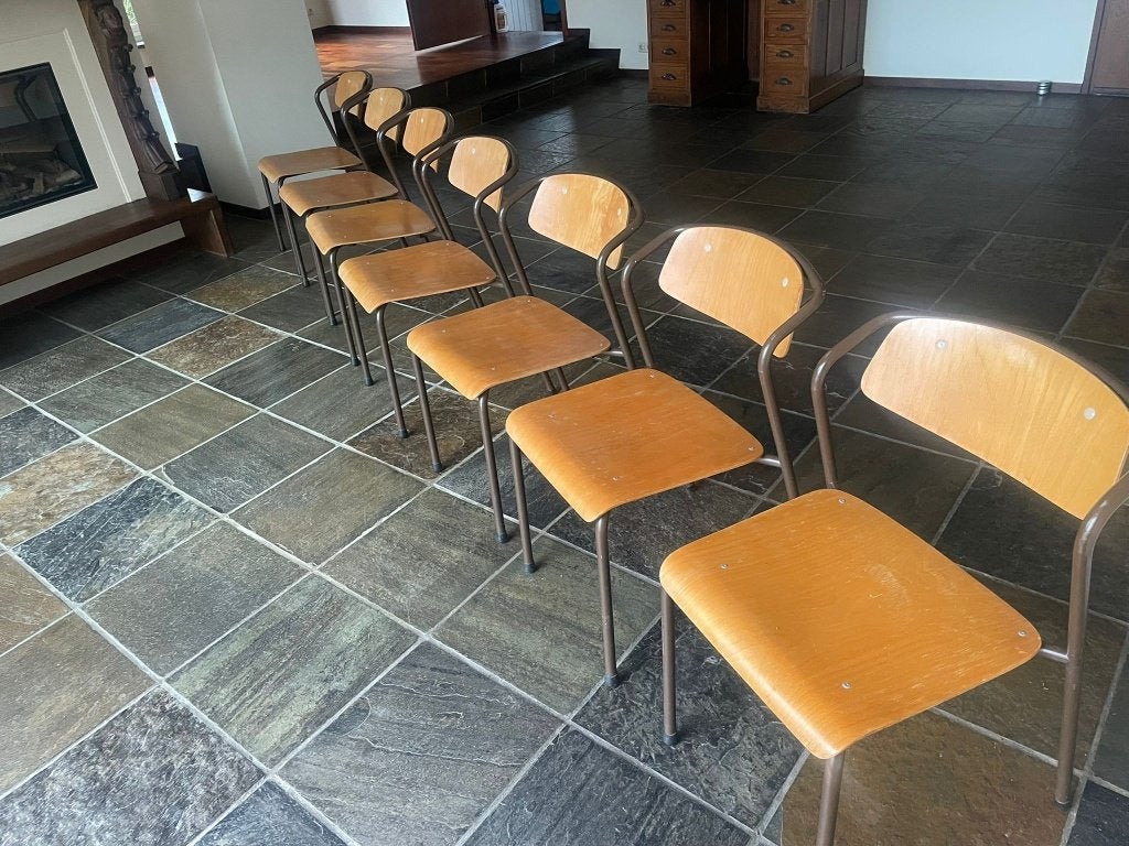 Lundia stoelen, set van 7, Ophalen, Gebruikt, Bruin, Lundia