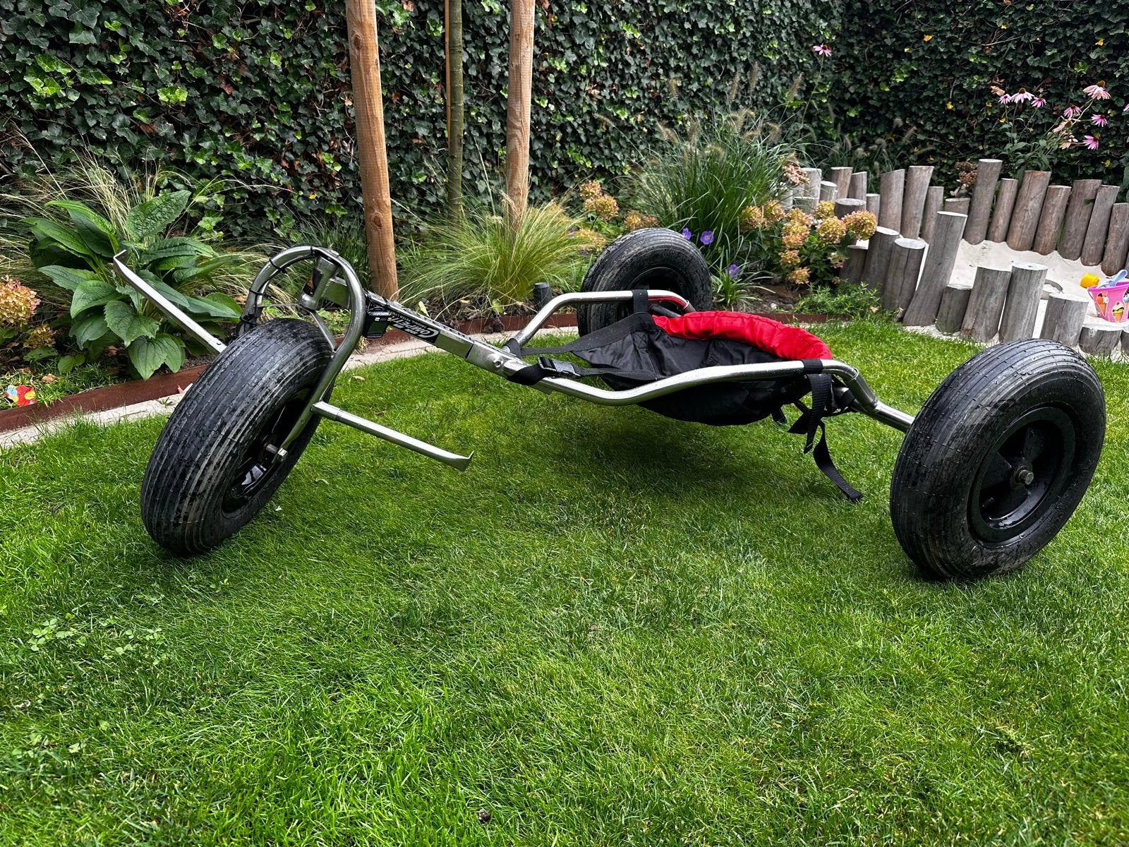 Peter Lynn kite buggy RVS, Ophalen of Verzenden, Gebruikt