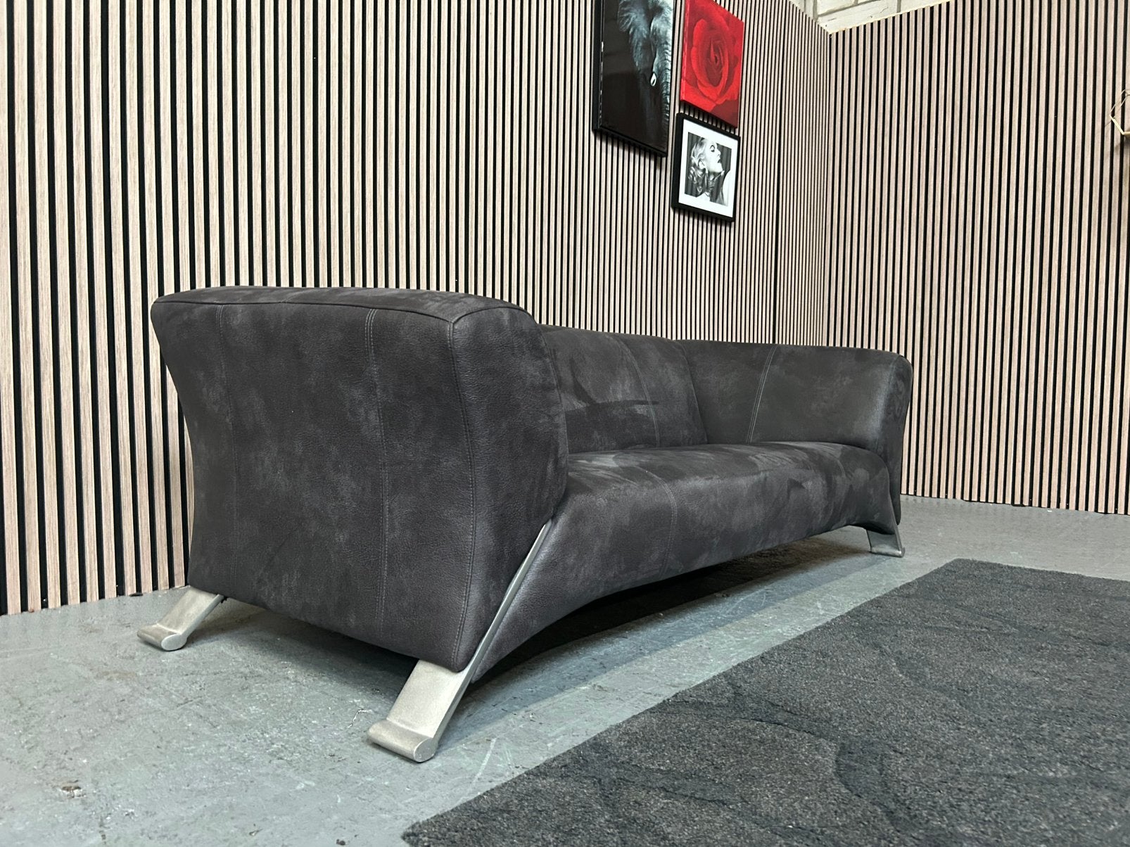 GRATIS LEVERING ROLF BENZ 332 - 189X86 OPNIEUW GESTOFFEERD, Rolf benz 332 microleder, 150 tot 200 cm, Nieuw, 75 tot 100 cm