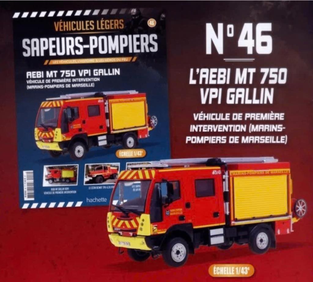 AEBI MT 750 VPI Gallin Brandweer SCHAAL 1/43 # 46, Verzenden, Nieuw, Auto, Overige merken