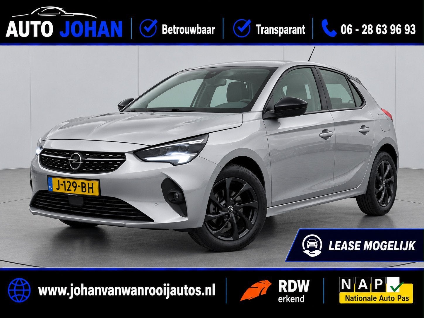 Opel Corsa 1.2 Elegance/NAVI/CARPLAY/DIGI DASH, Auto's, Voorwielaandrijving, 1199 cc, Leder en Stof, Origineel Nederlands