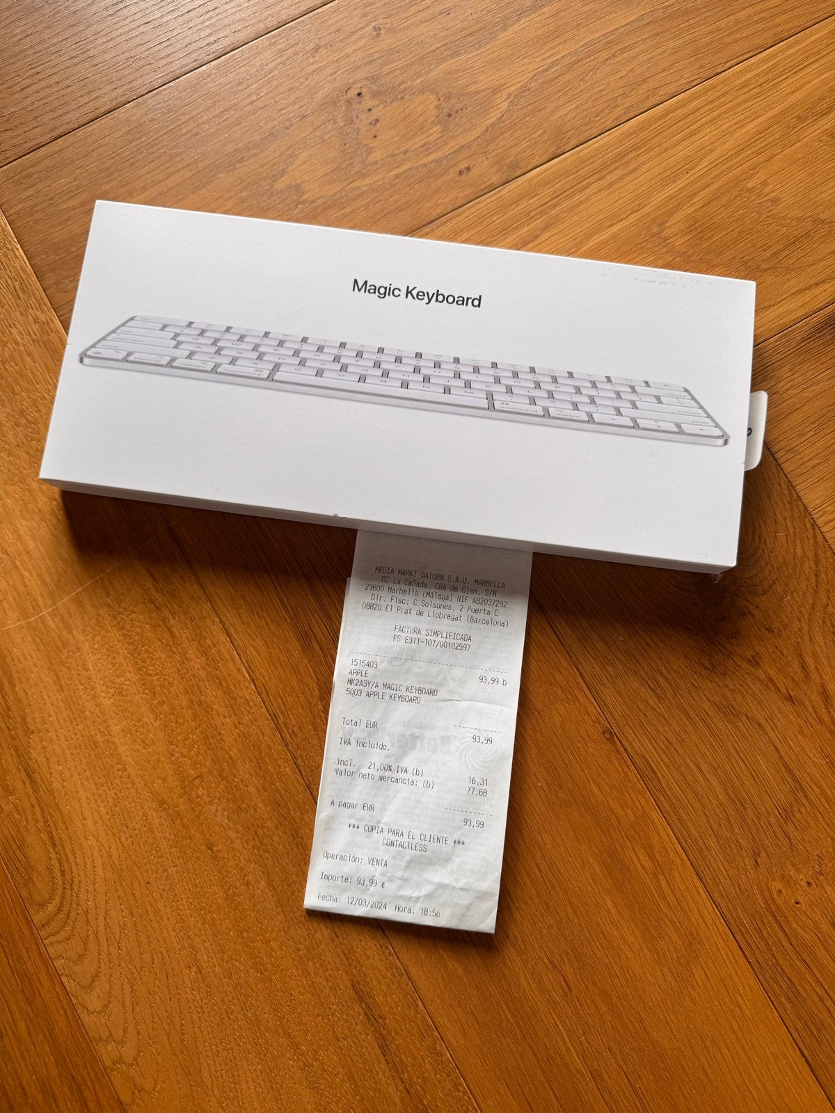 Apple Magic Keyboard - nieuw in doos, Computers en Software, Toetsenborden, Ophalen of Verzenden, Qwerty, Zo goed als nieuw, Draadloos