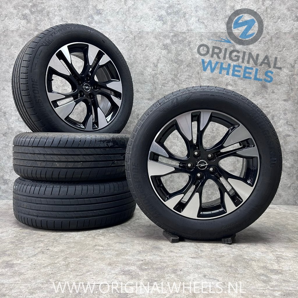 18 inch originele velgen + zomerbanden Opel Grandland X, Auto-onderdelen, Banden en Velgen, 18 inch, Gebruikt, Banden en Velgen