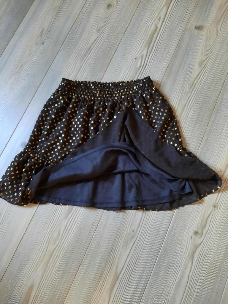 Rokje van Costes met goud detail, maat 36.Nieuwstaat!, Kleding | Dames, Rokken, Zwart, Ophalen of Verzenden, Zo goed als nieuw