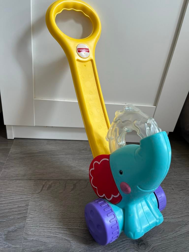 Fisher-Price loop olifant met ballen, Ophalen of Verzenden, Gebruikt, Duw- of Trekspeelgoed