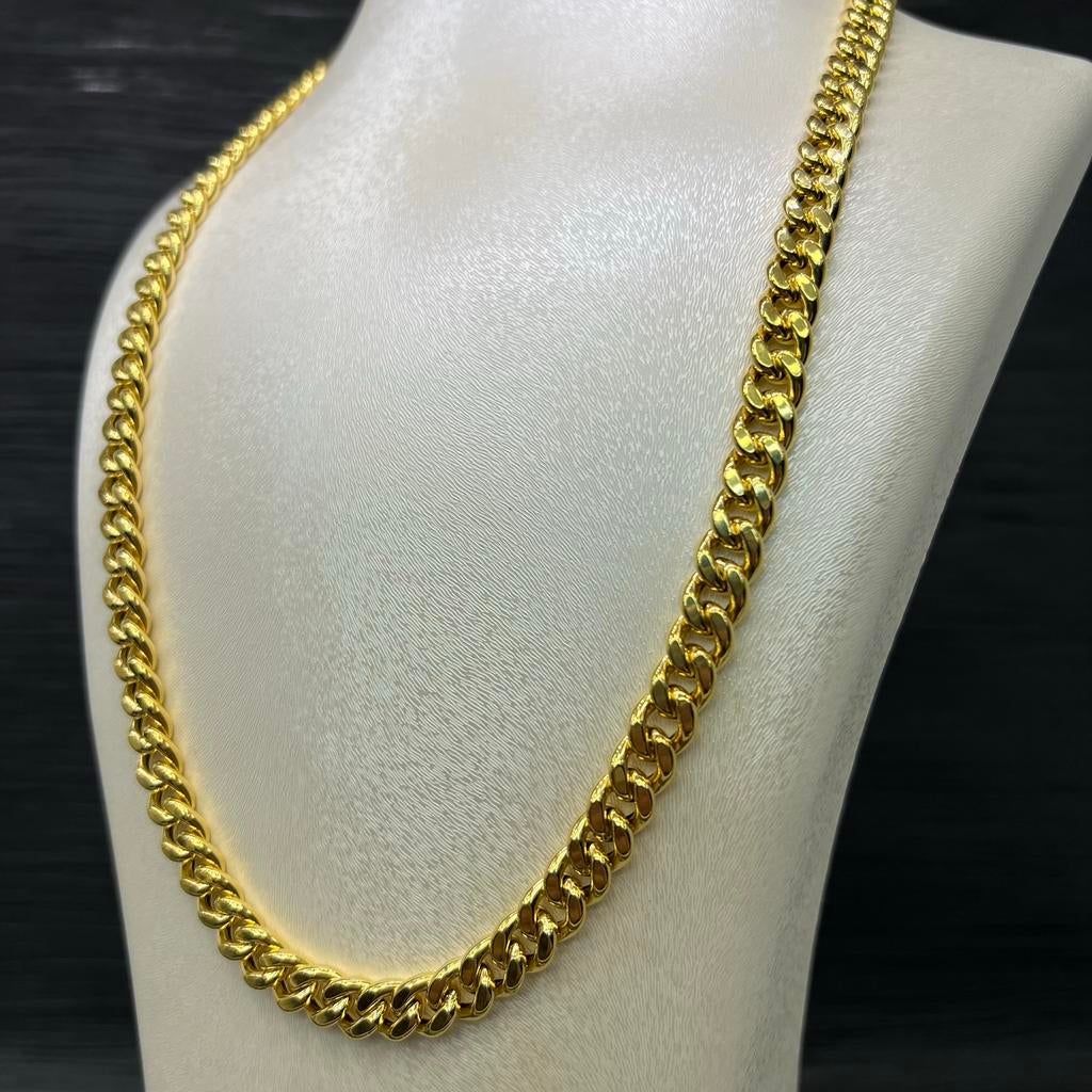 14 karaat gouden ketting cuban schakel, Sieraden, Tassen en Uiterlijk, Kettingen, Ophalen of Verzenden, Nieuw, Goud