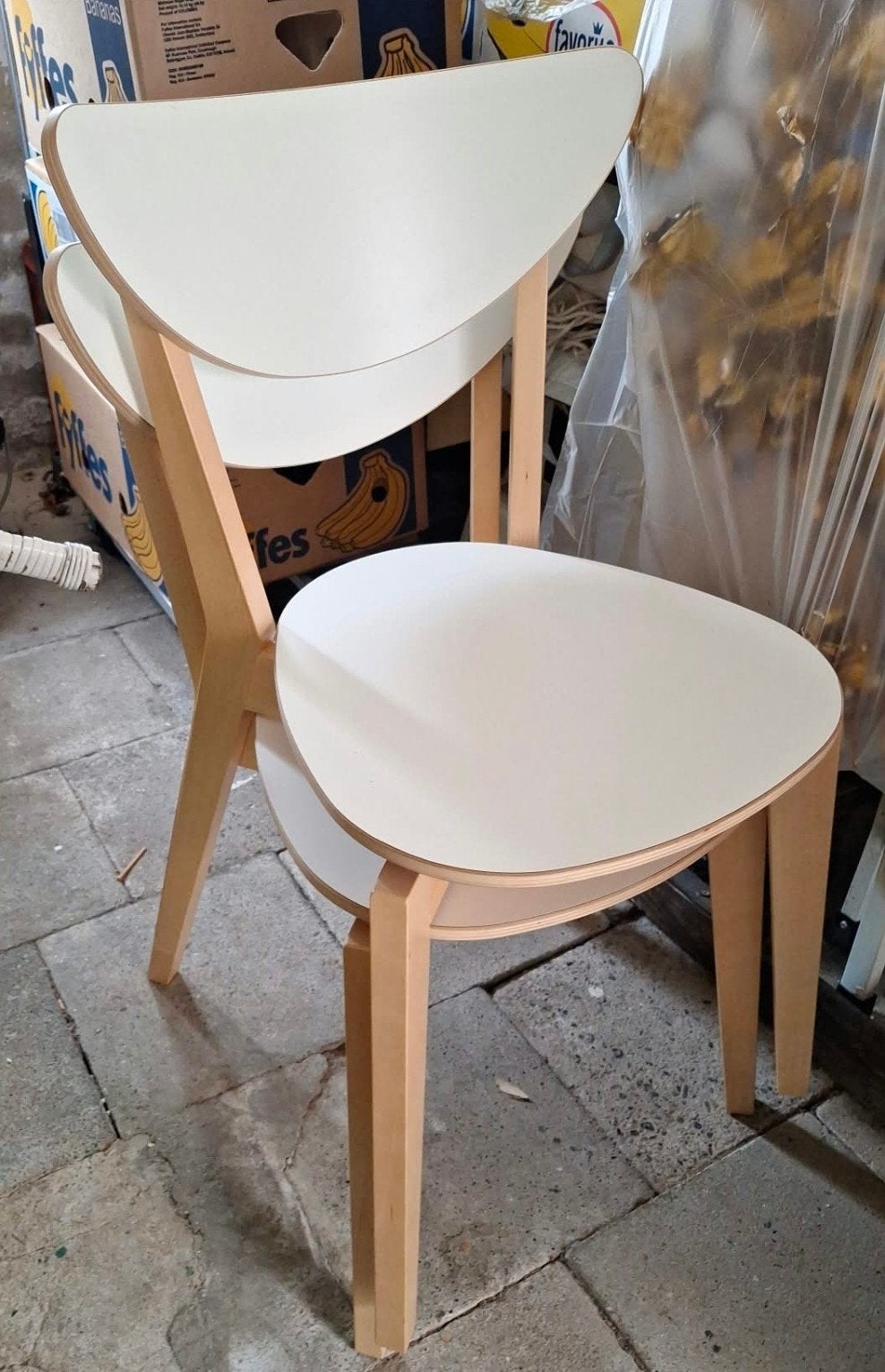 4 x IKEA design NORDMYRA stoelen., Ophalen, Zo goed als nieuw, Wit