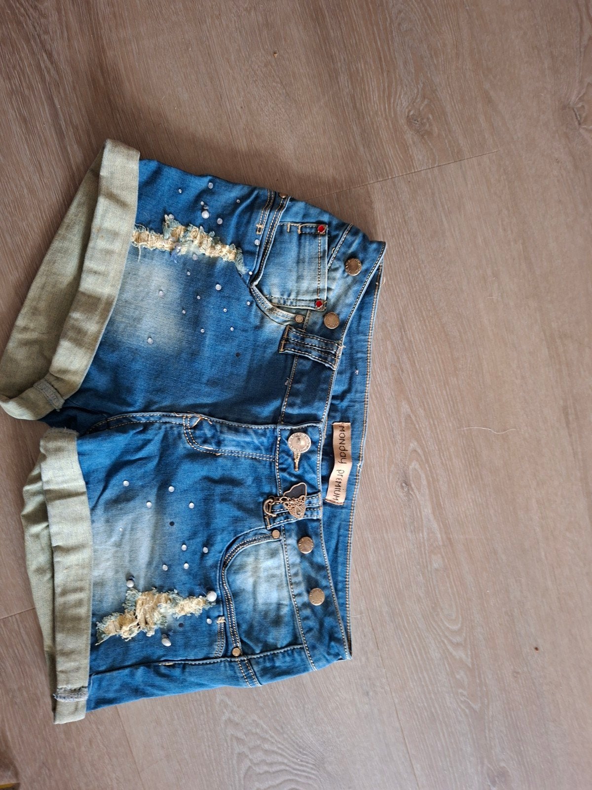 monday premium korte broek xl mt 42 bijna gratis, Kort, Blauw, Maat 42/44 (L), Ophalen of Verzenden