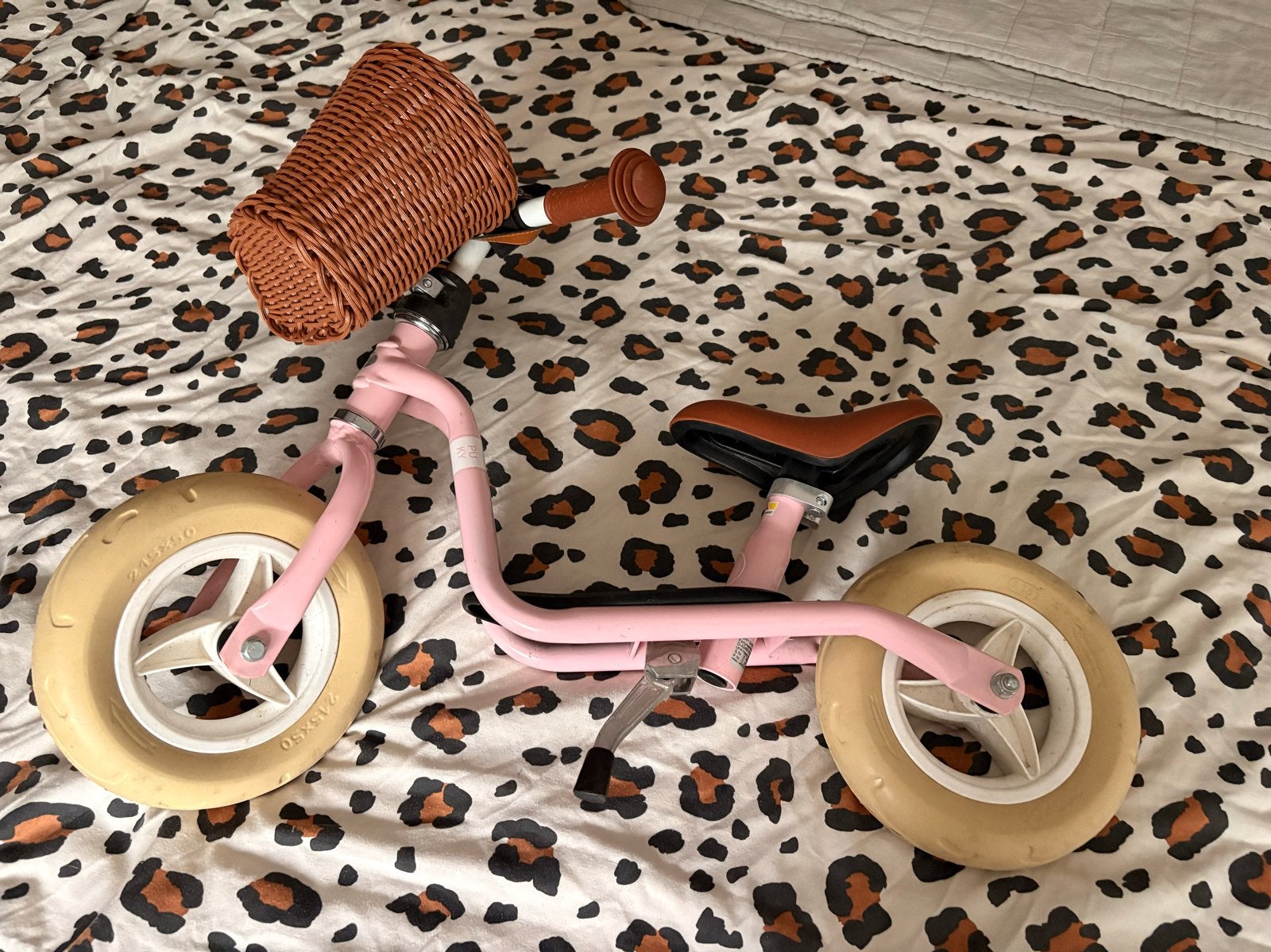 Puky fietsje roze met mandje, Ophalen, Gebruikt, Terugtraprem, Minder dan 16 inch