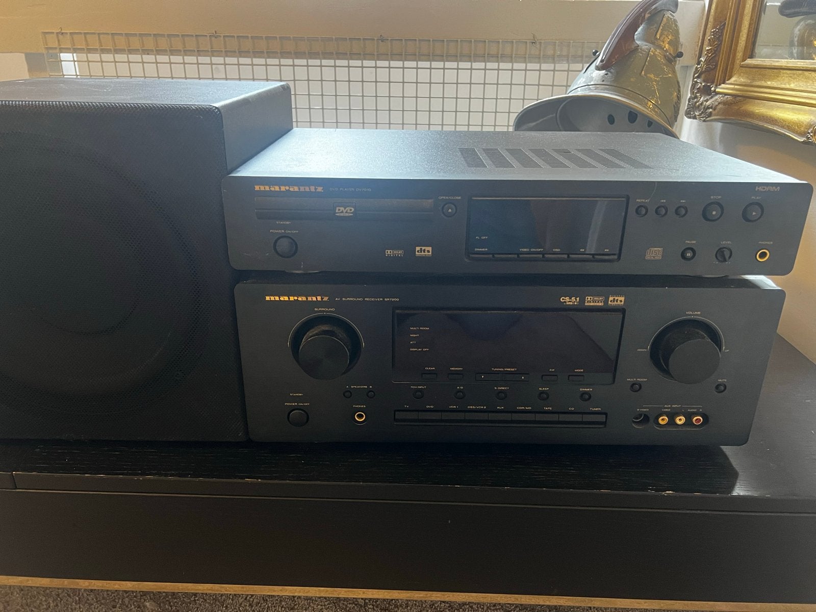 Marantz DVD-speler en AV Surround Receiver SR7200, Ophalen, Gebruikt, Dvd-speler, Overige merken