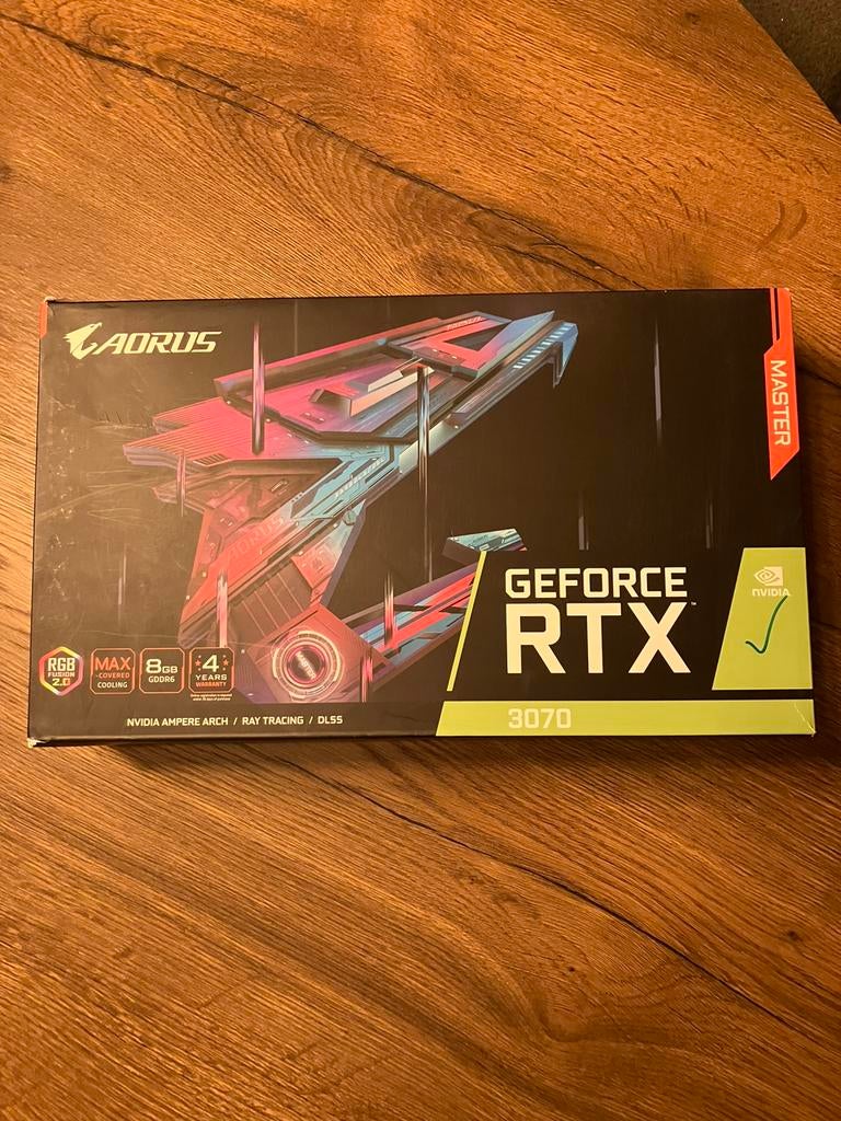 NVIDIA GeForce RTX 3070 AORUS 8GB videokaart, Computers en Software, GDDR6, PCI-Express 4, Ophalen of Verzenden, Zo goed als nieuw