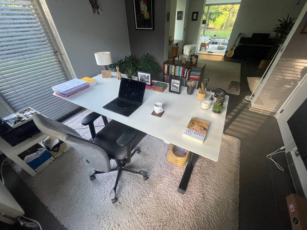 Electrisch zit-sta-bureau., Ophalen, 180 cm, Zo goed als nieuw, Overige merken