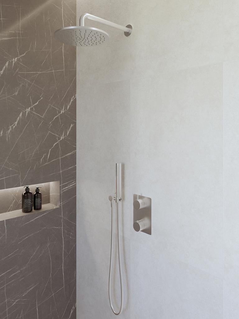 Douchesets: op- of inbouw, chroom, rvs, koper, messing, goud, Verzenden, Nieuw, Rvs, Kraan