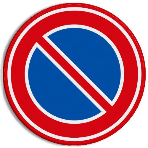 Verkeersbord RVV E01 - Parkeerverbod - ø600mm, Ophalen of Verzenden