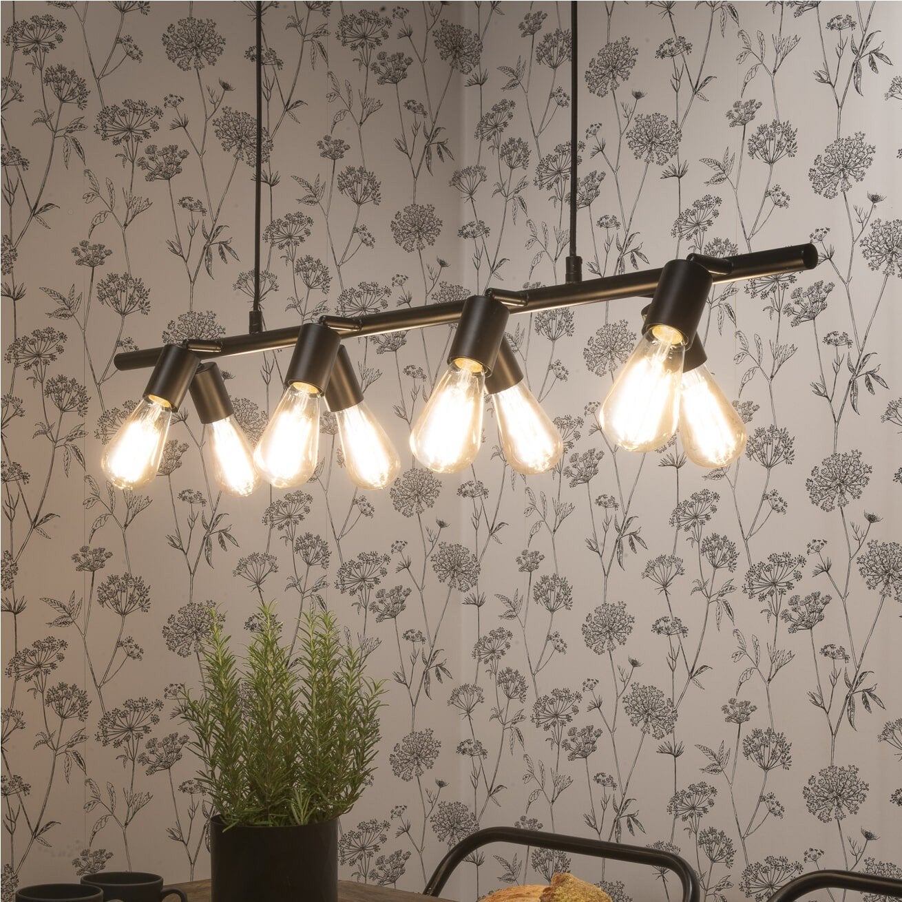 Hanglamp zwart It's about RoMi, Zo goed als nieuw, Hanglamp, Zwart, E27 (groot)