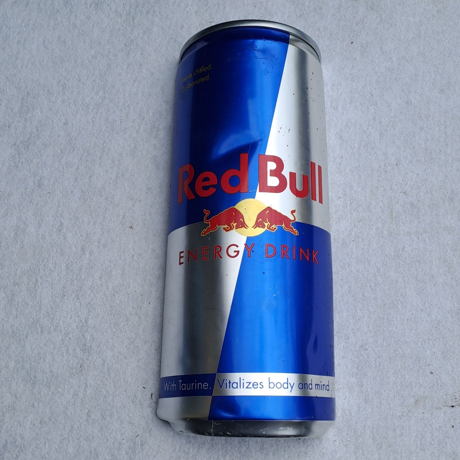 Redbull wanddecoratie 38cm metaal, Ophalen, Zo goed als nieuw, Reclamebord