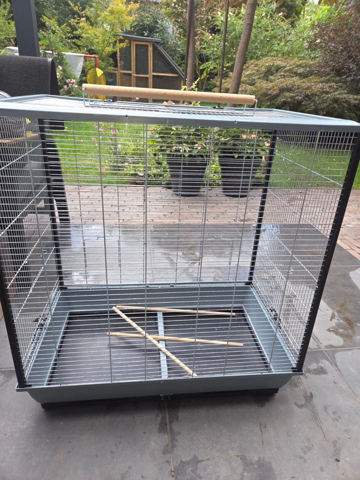 Vogelkooi, grasparkieten kooi, Ophalen, Gebruikt, Metaal, Vogelkooi