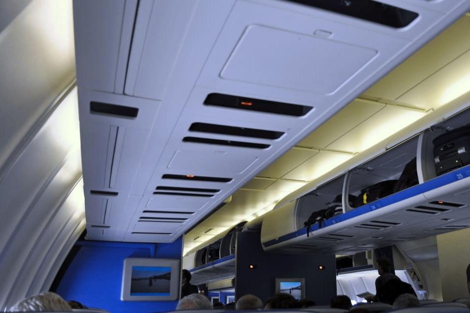 Originele lampen boven de stoelen in een MD11, Ophalen of Verzenden, Gebruikt, Overige typen