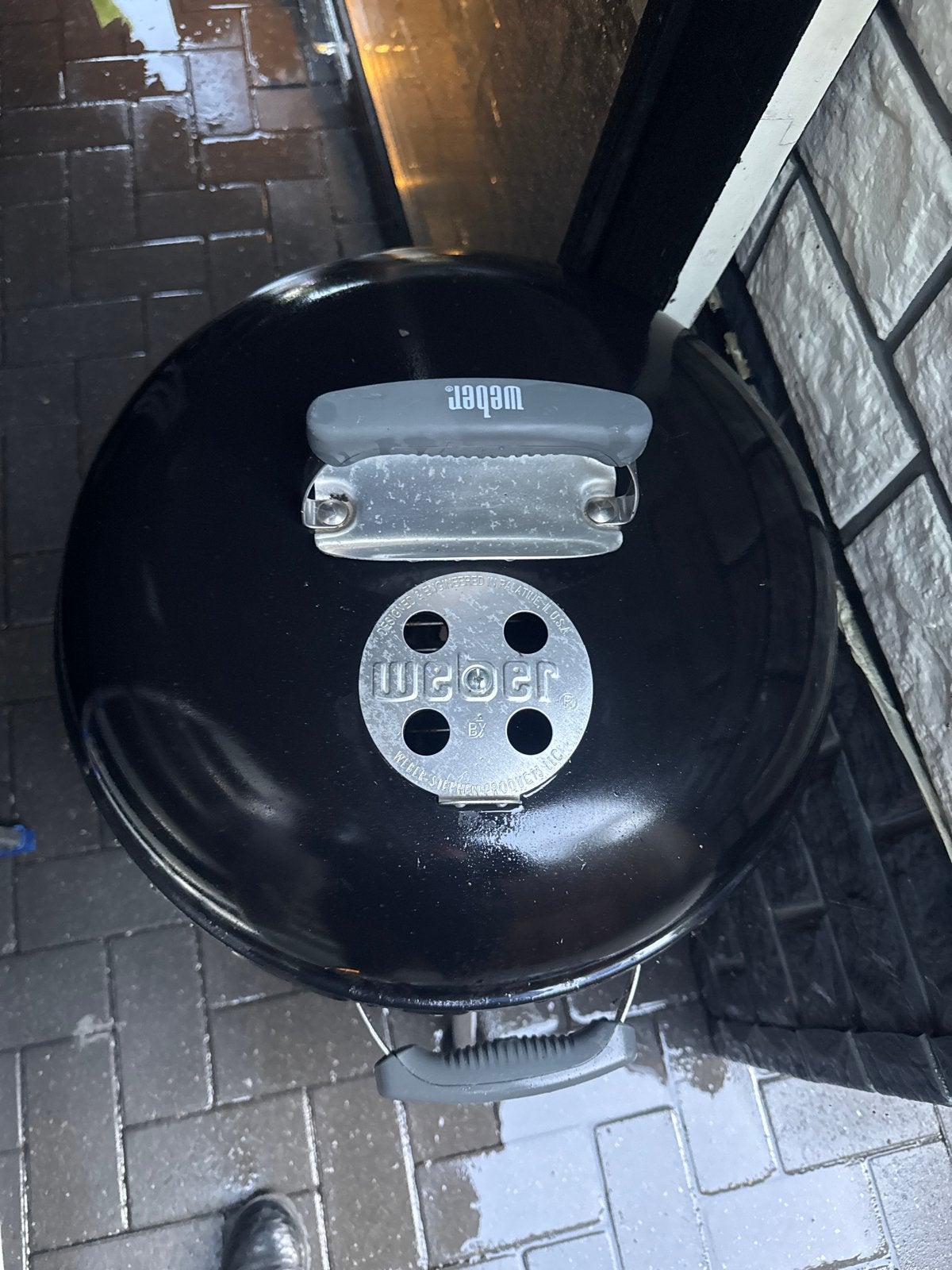 Weber Compact Kettle Houtskoolbarbecue - Zwart, Ophalen, Gebruikt