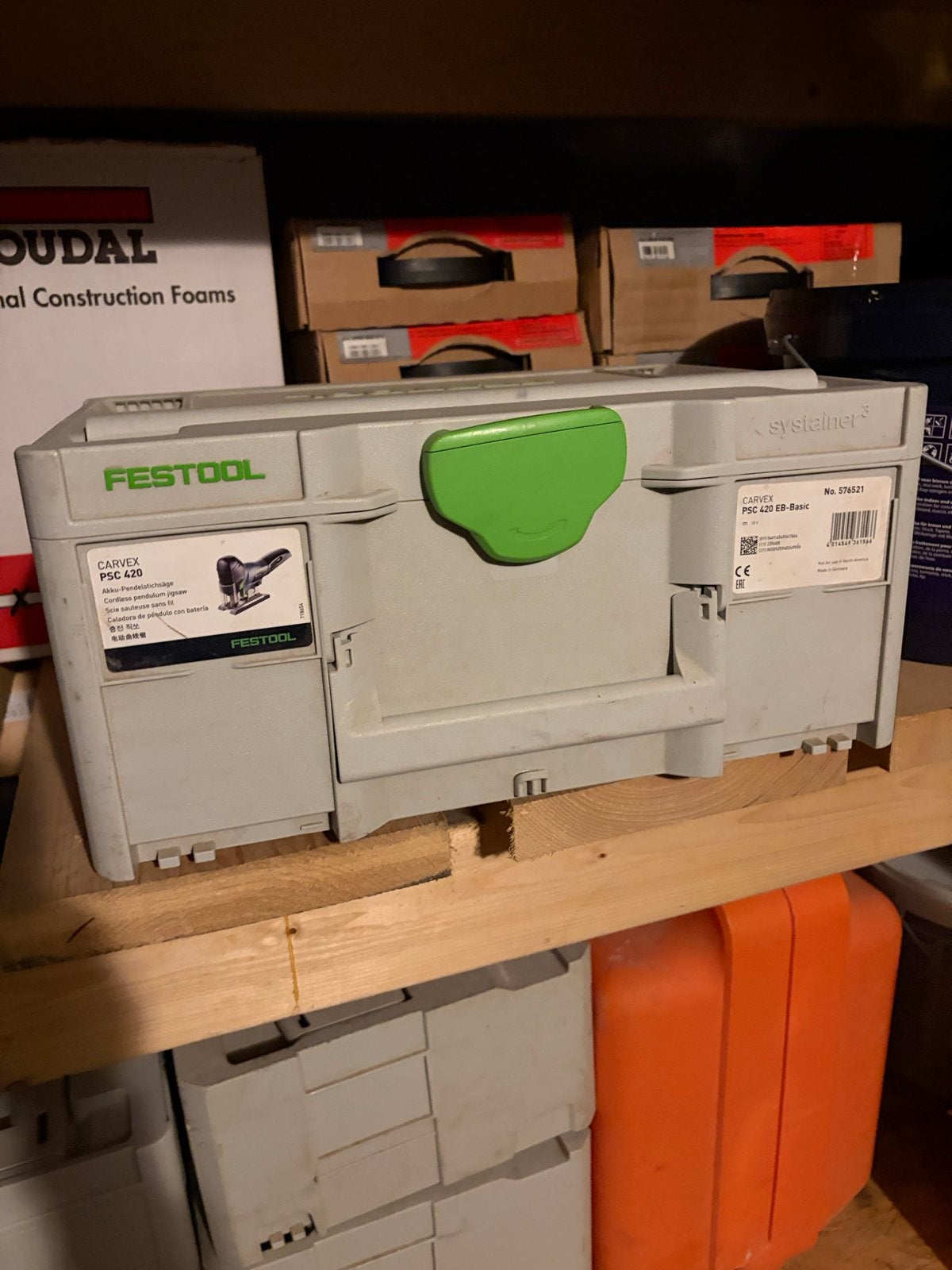 Festool CARVEX PSC 420 EB Decoupeerzaag met 2 accu's, Gebruikt, 600 tot 1200 watt, Ophalen of Verzenden, Decoupeerzaag