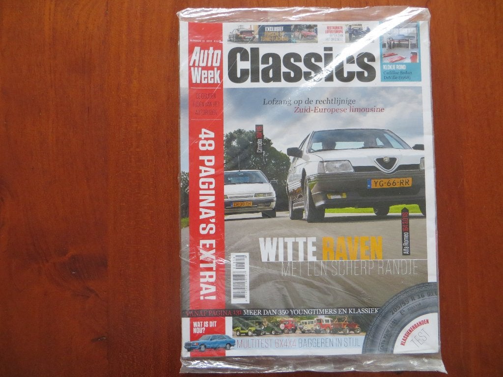 Autoweek Classics 13 2019 Alfa Romeo 164 3.0, Citroën XM V6, Ophalen of Verzenden, Nieuw, Alfa Romeo